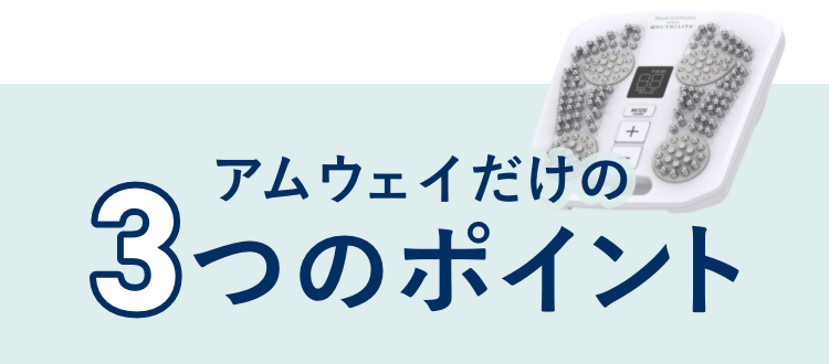 アムウェイだけの3つのポイント